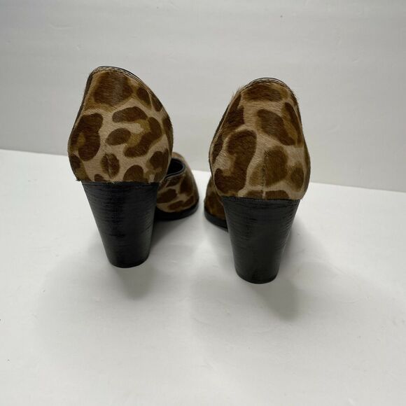 Golden Goose Marfa Leopard Ponyhair D’Orsay Boot Pumps Dust Bag NIB Size 37 - Picture 5 of 10